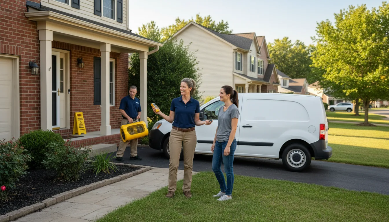 Water restoration image for Dehumidification And Cleanup Services in Kountze, TX